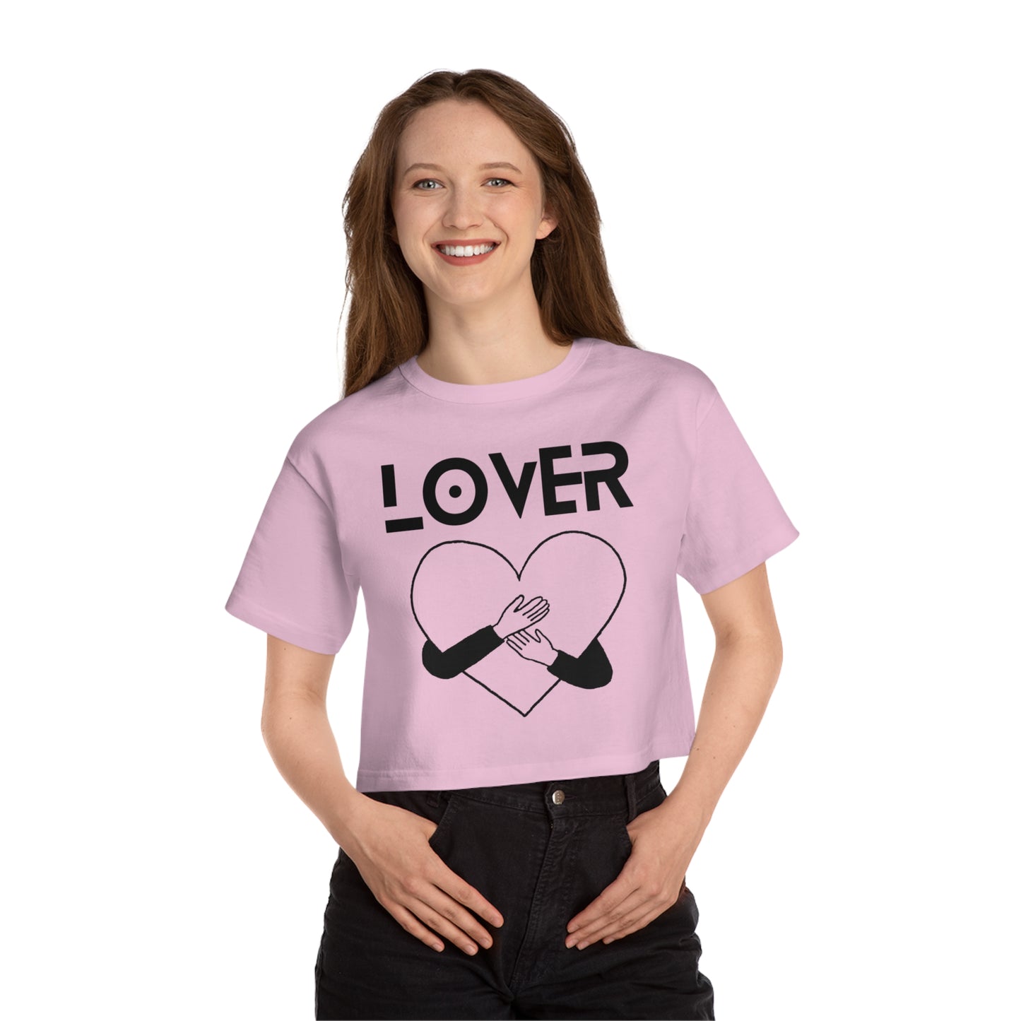 Best Champion Cropped T-Shirt "Lover Heart"