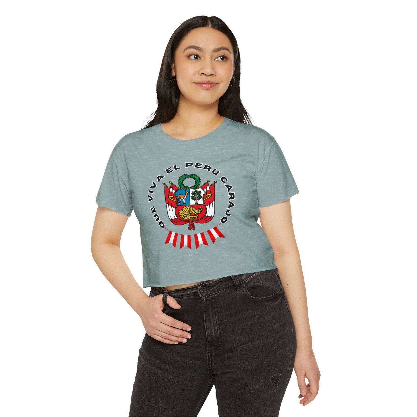 Best Peruvian Crop Top "Peru Escudo"