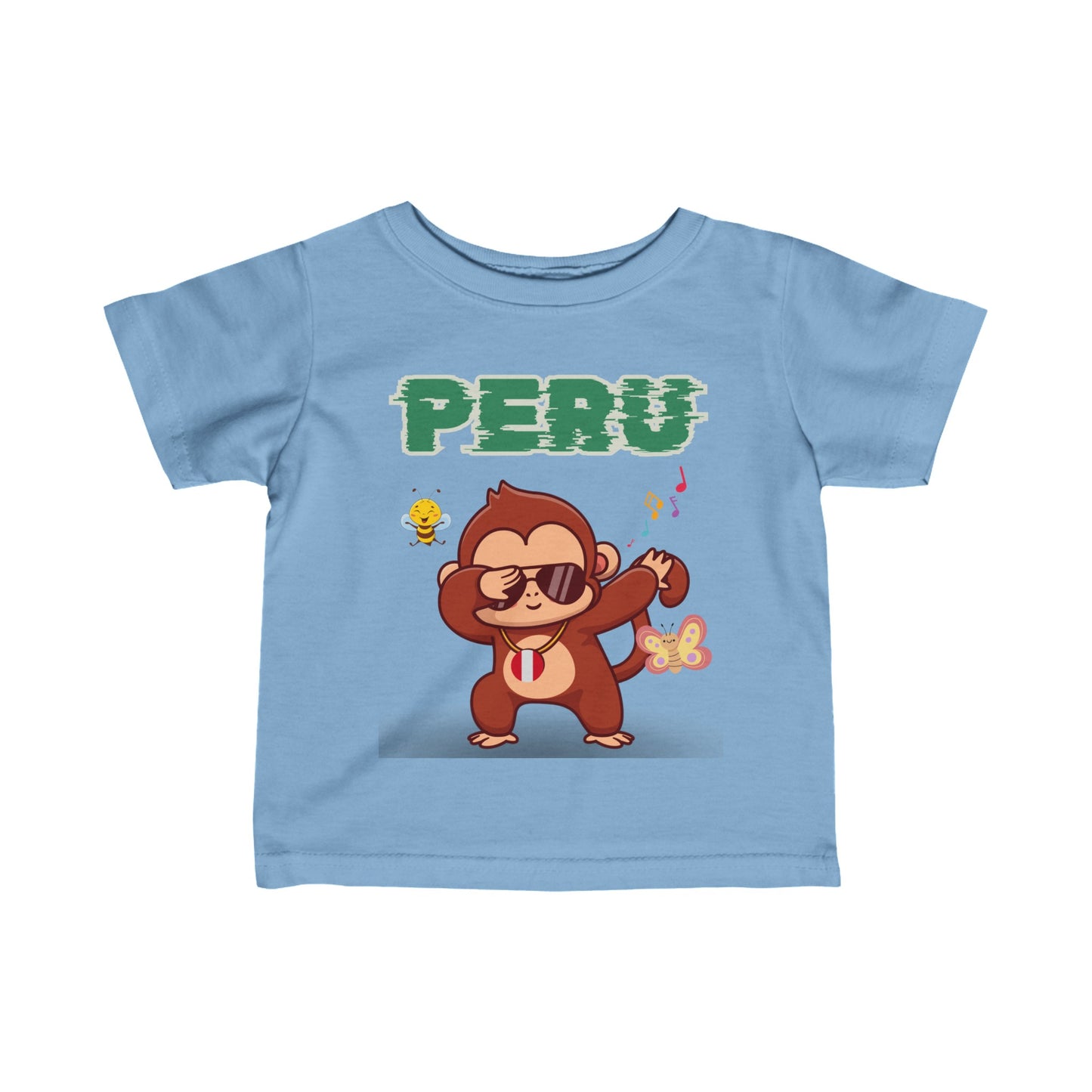 Best Peruvian Infant Fine Jersey Tee "Peruvian Jungle Party"