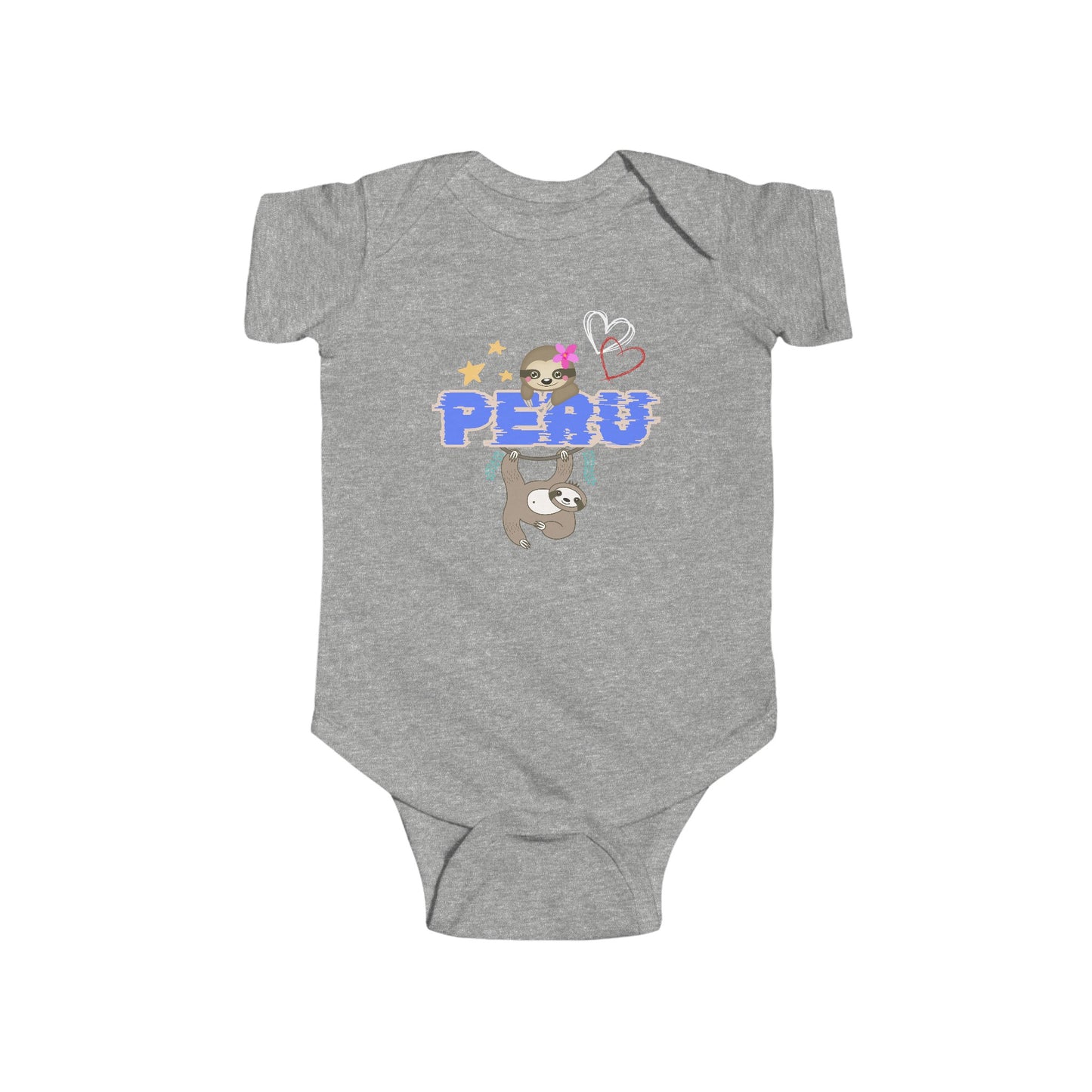Best Unisex Peruvian Infant Fine Jersey Bodysuit "Peruvian Jungle Perezozo"