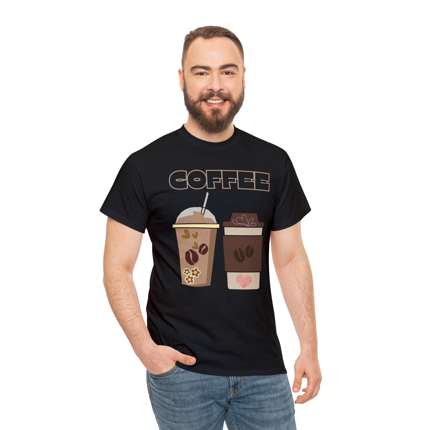 Best Unisex Coffee T-Shirt "Two Cups"