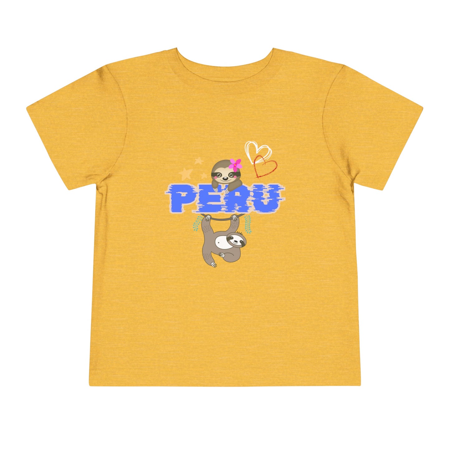 Best PeruvianToddler Short Sleeve Tee "Peruvian Jungle Perezozo"