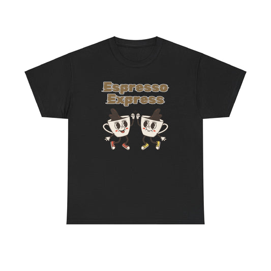 Best Unisex  Espresso Express Coffee Tee That's Brewing Smiles: Caffeine Teamwork
