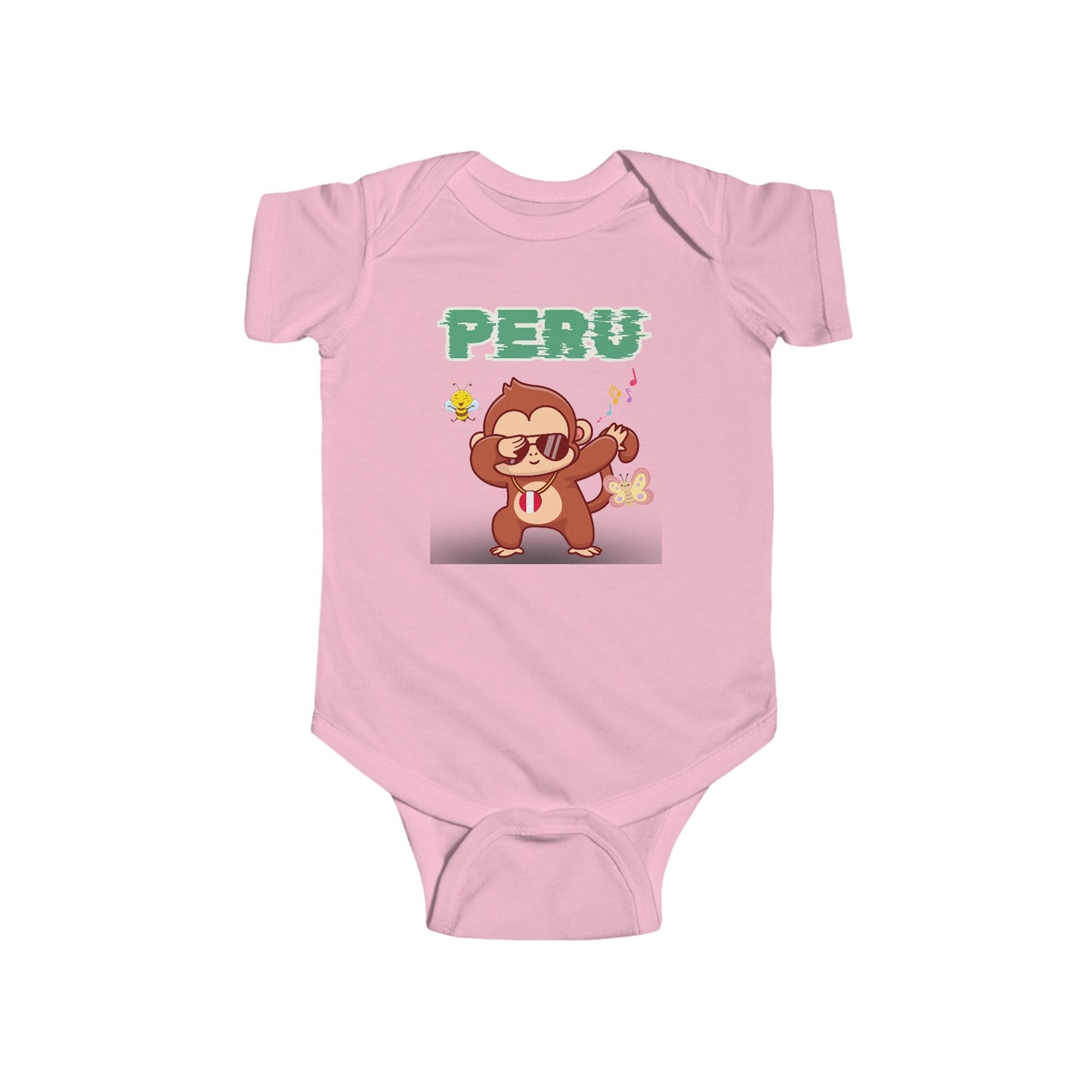 Best Unisex Peruvian Infant Fine Jersey Bodysuit "Peruvian Jungle Party"