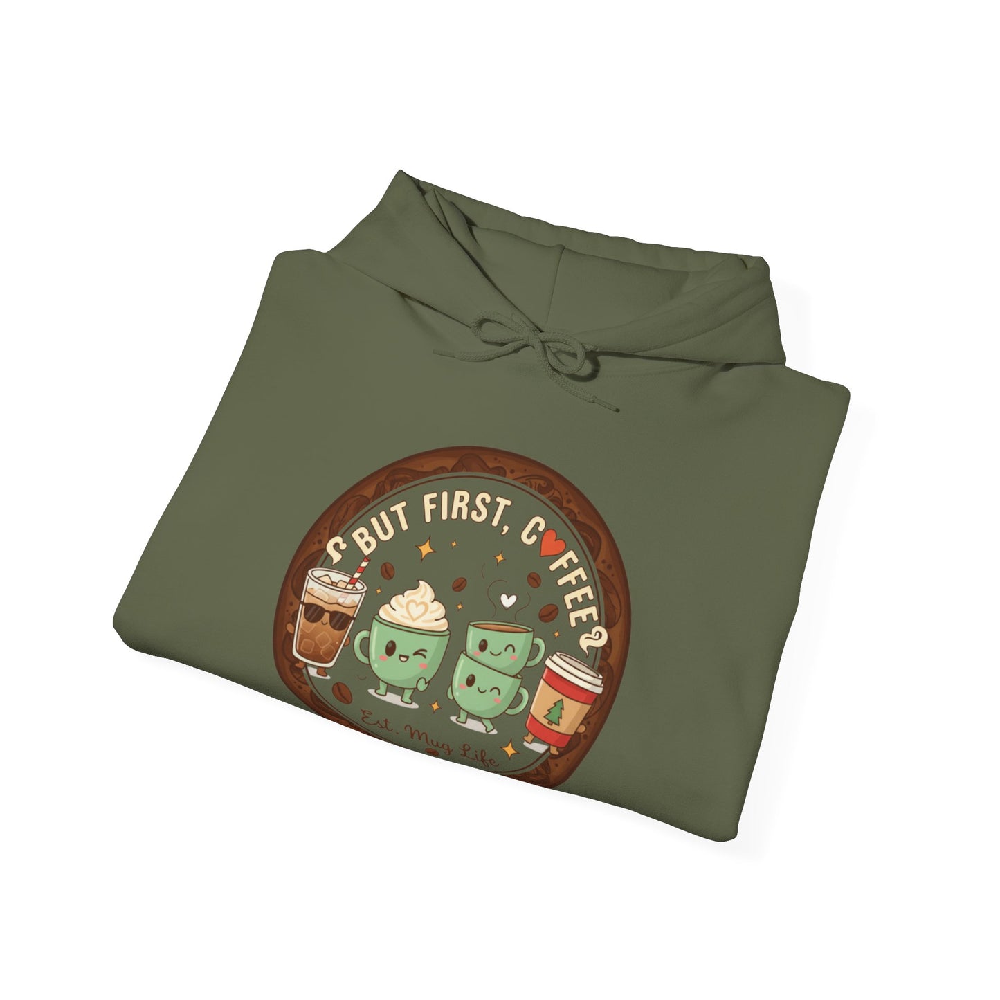 ☕❤️ But First, Coffee Hoodie USA | Cozy Coffee Lovers Hoodie