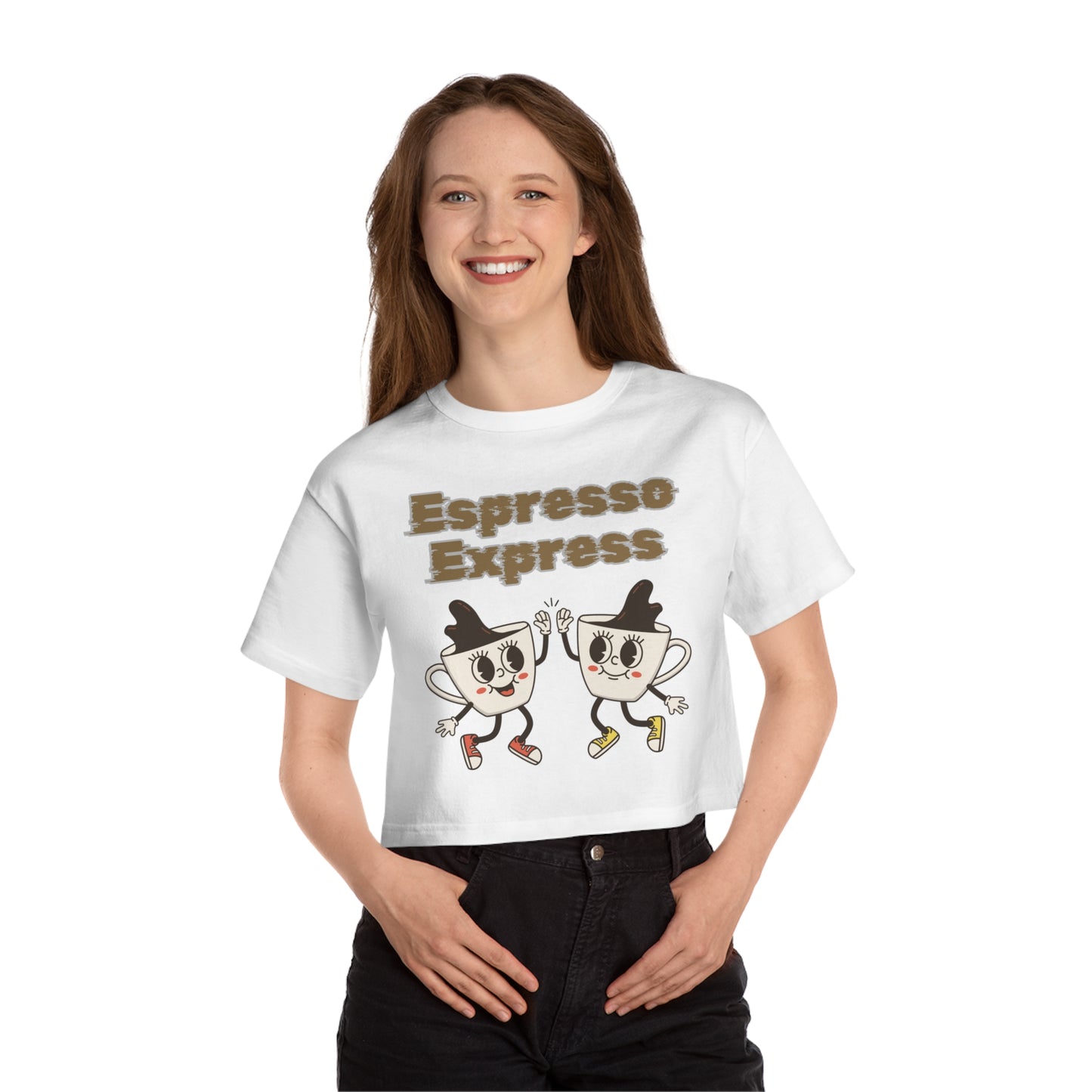 Best customized Champion Coffee Tee That's Perking Up Fashion: Crop & Caffeinate