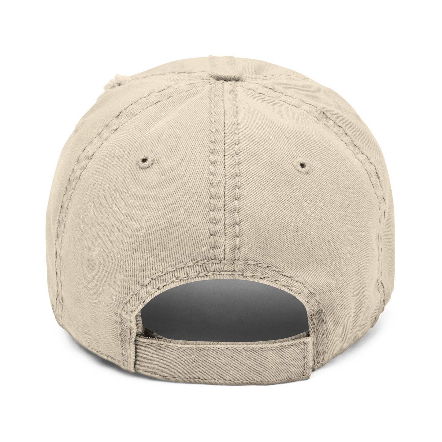 Coffee Emergency Distressed Dad Hat – Tired Emoji Style (USA Only)