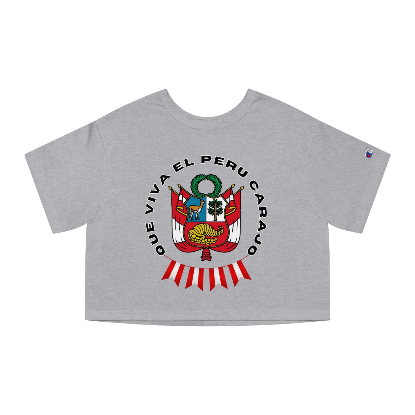 Best Peruvian Champion Cropped T-Shirt "Peru Escudo"