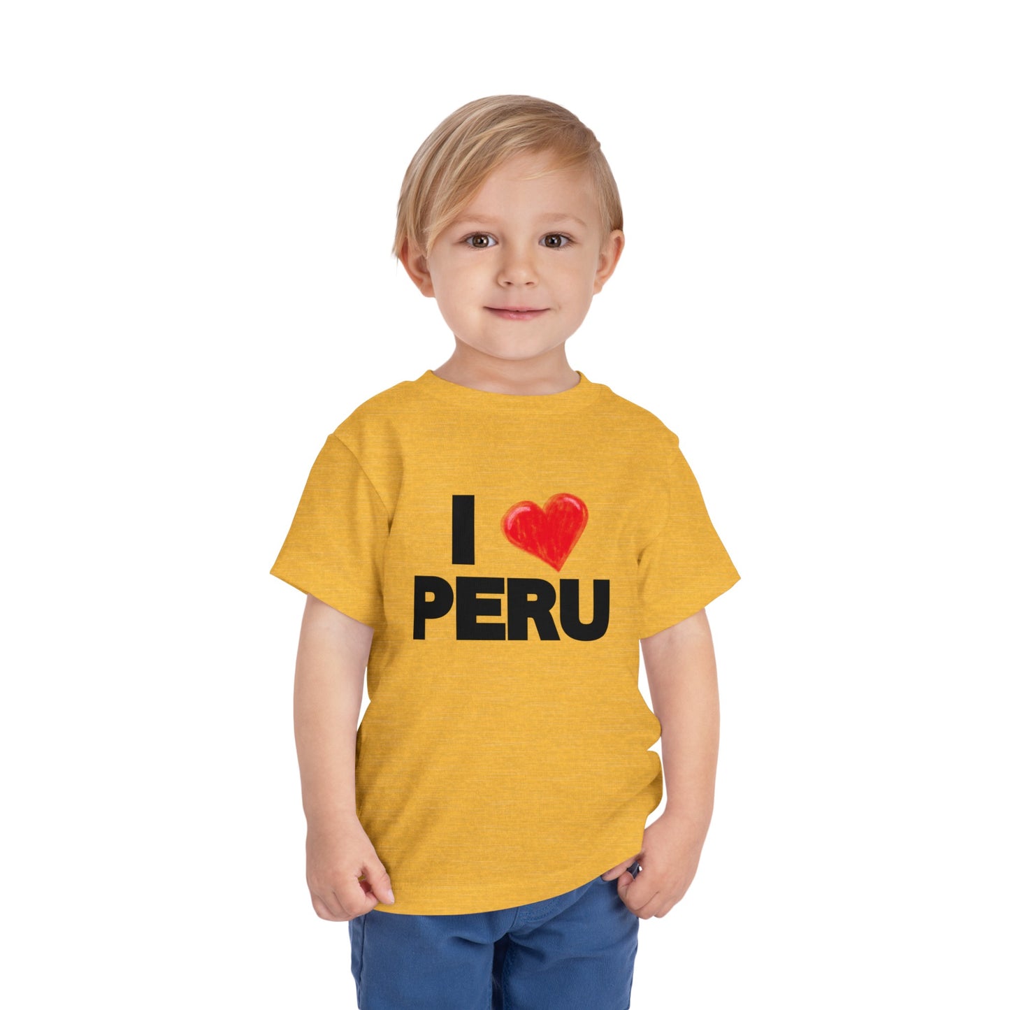 Best PeruvianToddler Short Sleeve Tee "I Love Peru"