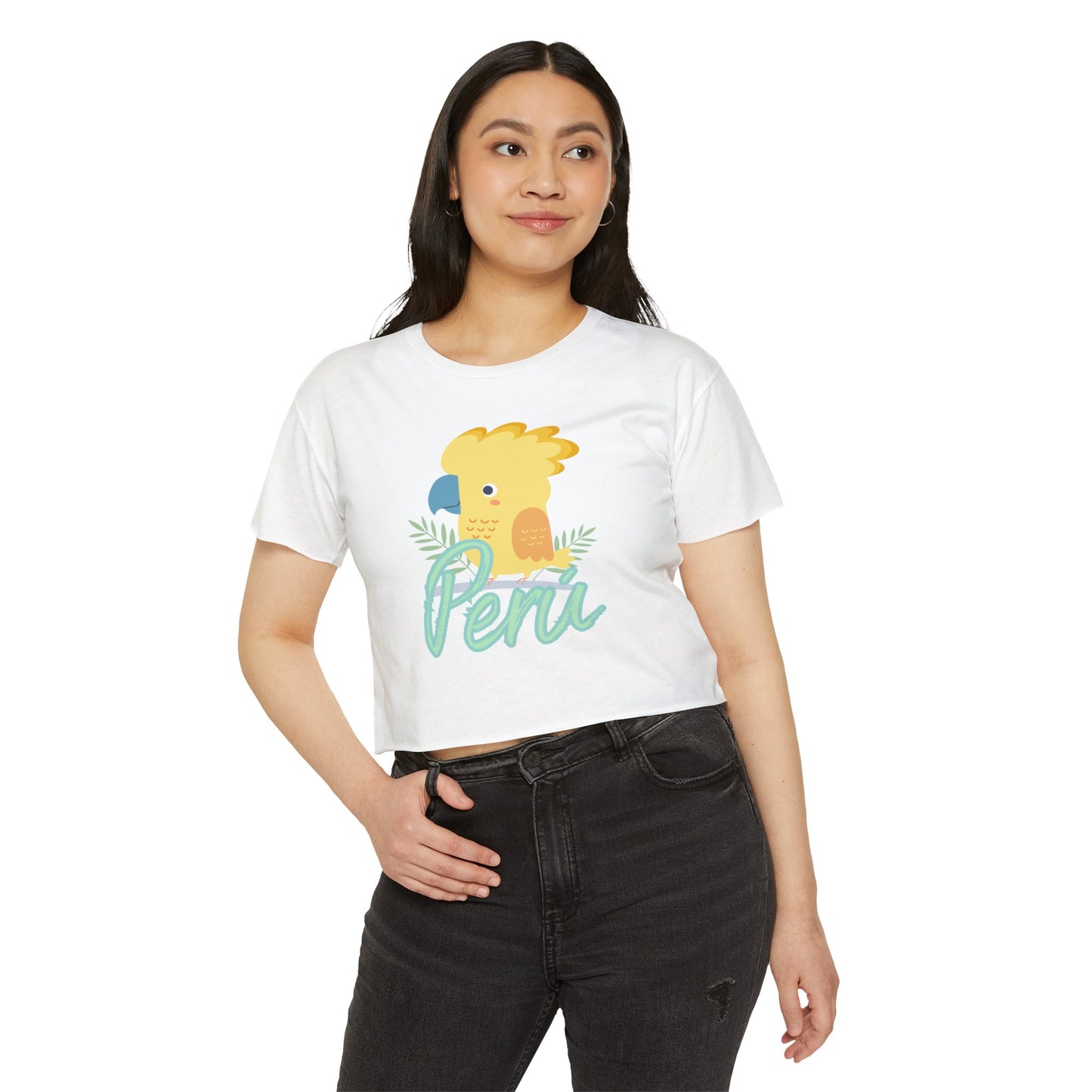 Peruvian Crop Top "Gallito de Las Rocas"