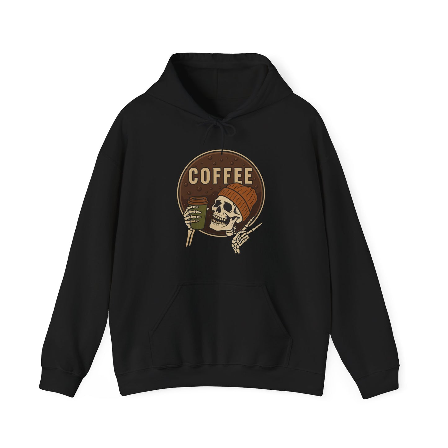 Skull Coffee Hoodie ☕ Bold Unisex Hoodie for Coffee Lovers in the USA