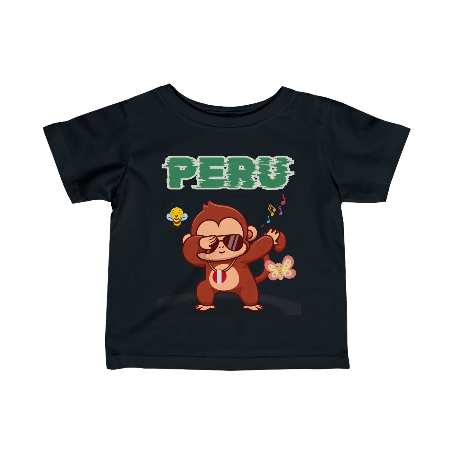 Best Peruvian Infant Fine Jersey Tee "Peruvian Jungle Party"