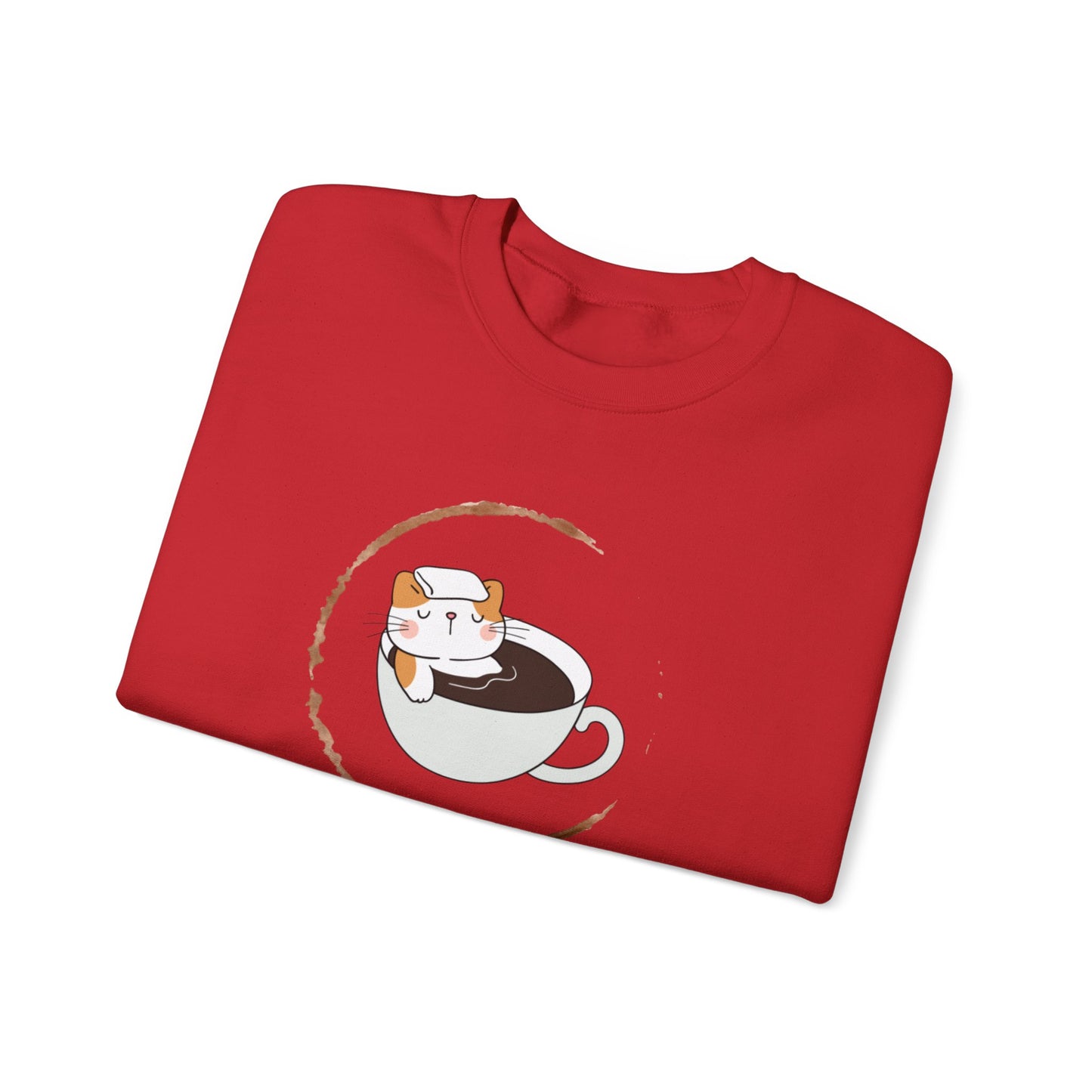 π±β Not a Morning Person Coffee Cat Sweatshirt USA | Funny Unisex Coffee Sweater
