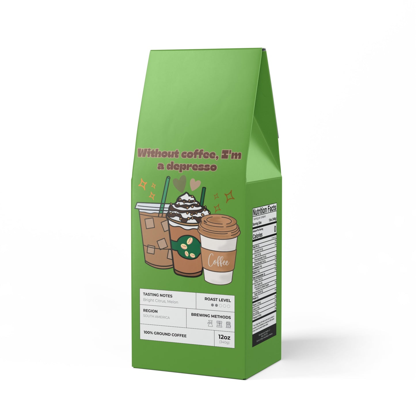 Best Single Origin Coffee (LIGHT-MEDIUM ROAST) "Without coffee, I'm a Depresso"