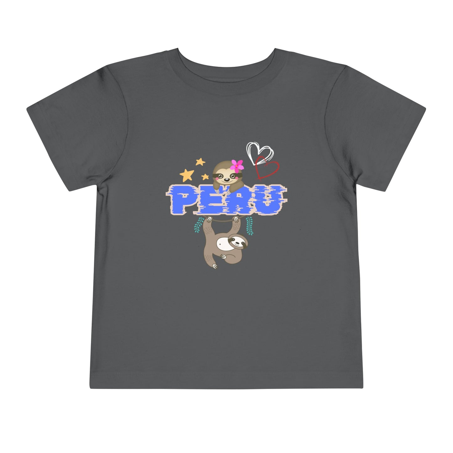 Best PeruvianToddler Short Sleeve Tee "Peruvian Jungle Perezozo"