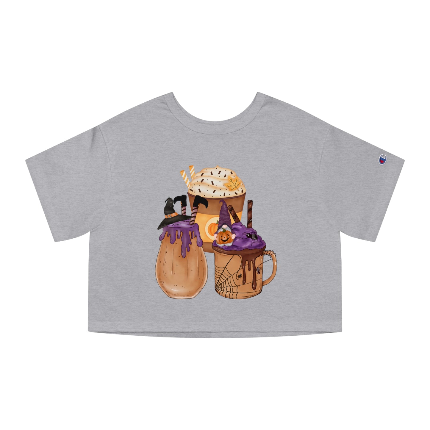 Best Cropped Customized Champion Coffee Tee That's Casting a Spell on Fall Fashion