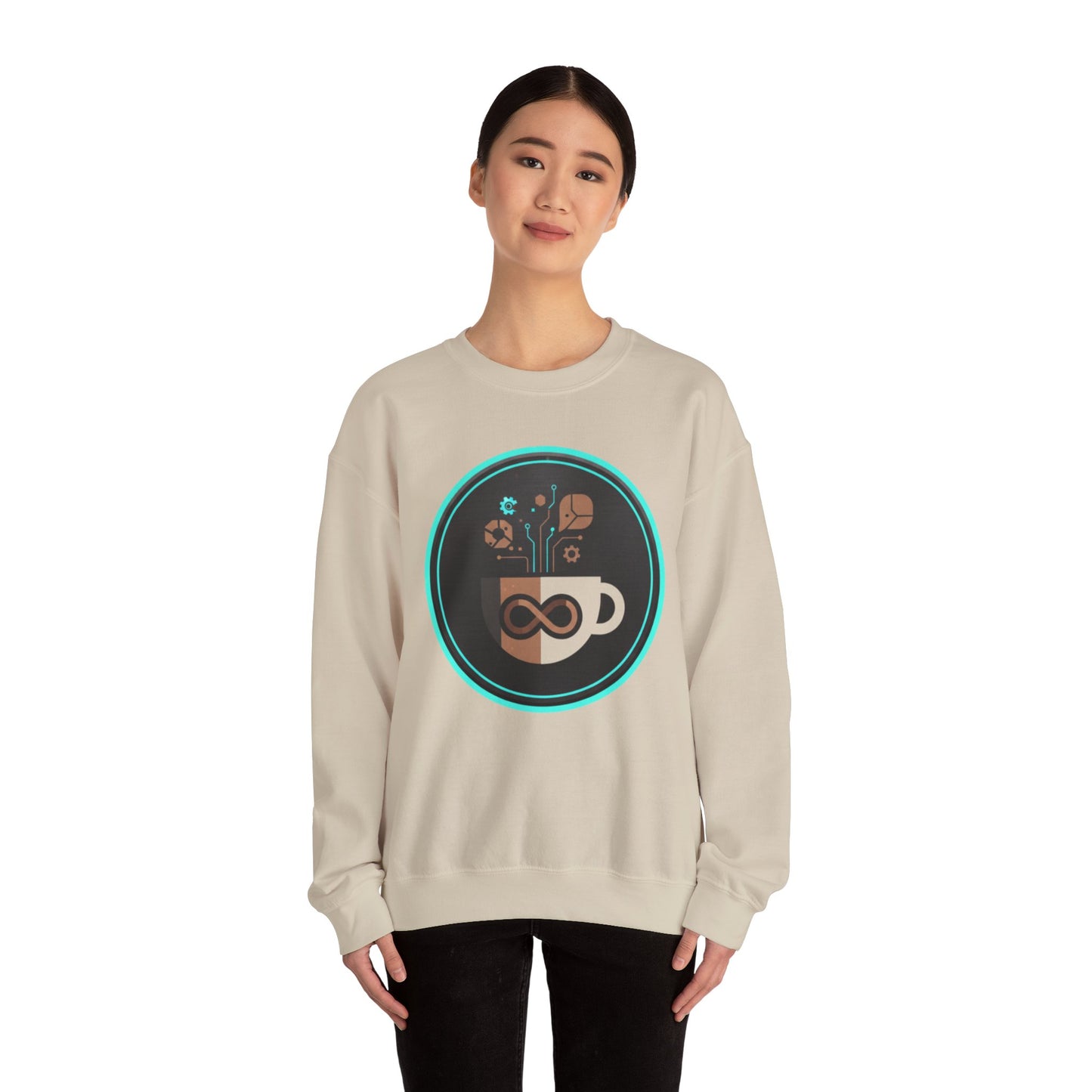 ♻️☕ Eco-Tech Coffee Infinity Sweatshirt USA | Sustainable Unisex Coffee Sweater