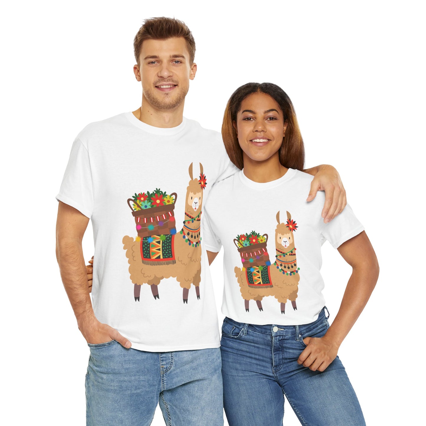 Fiesta Llama Unisex Tee – Bold Print, Classic Comfort