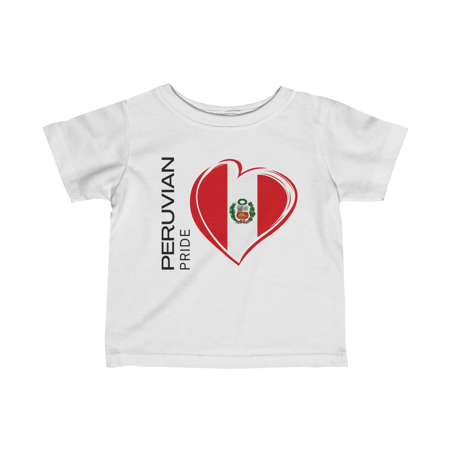 Best Peruvian Infant Fine Jersey Tee "Peruvian Pride Flag"