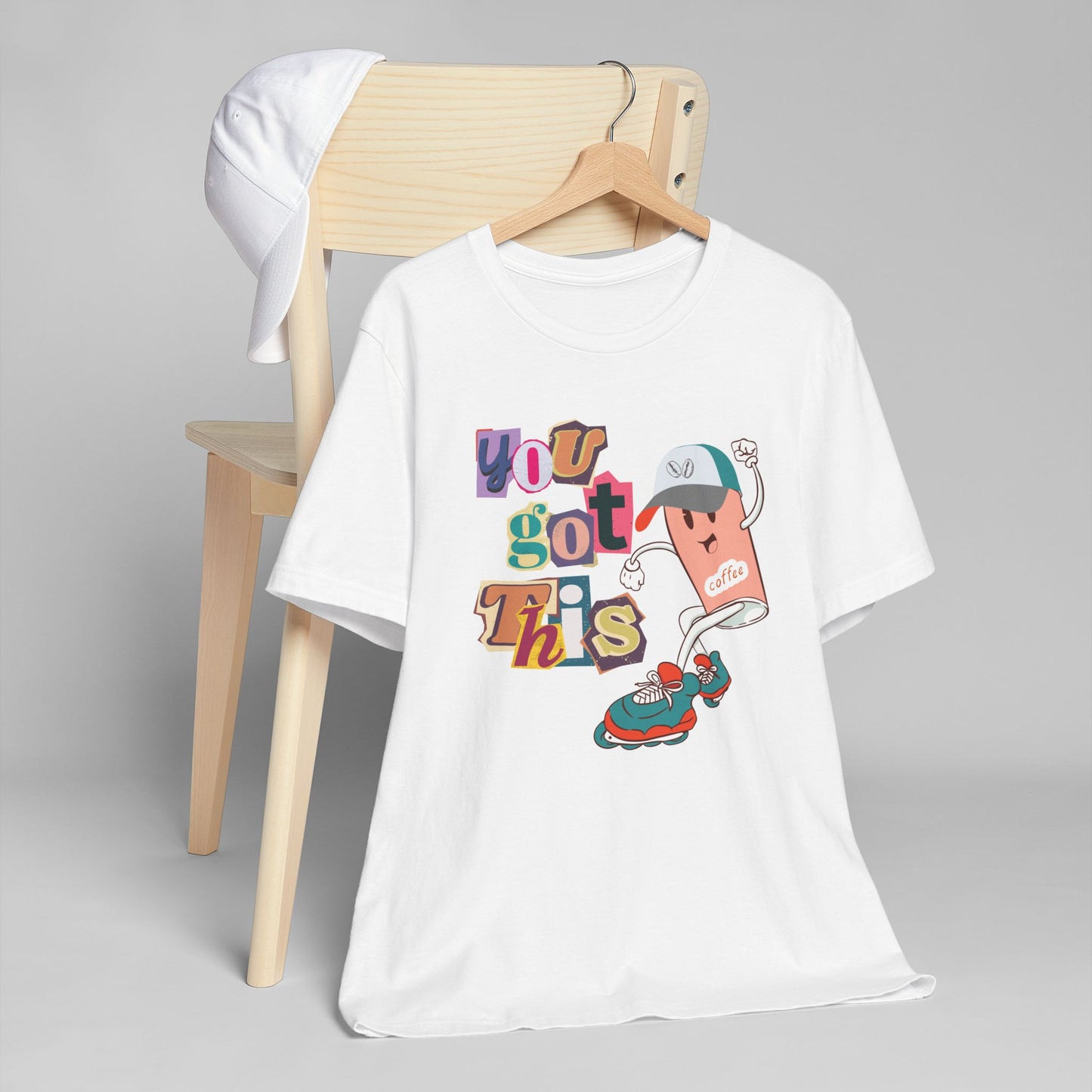 You Got This Coffee Skater T-Shirt – Fun Motivational Graphic Tee for Coffee Lovers (USA Only)