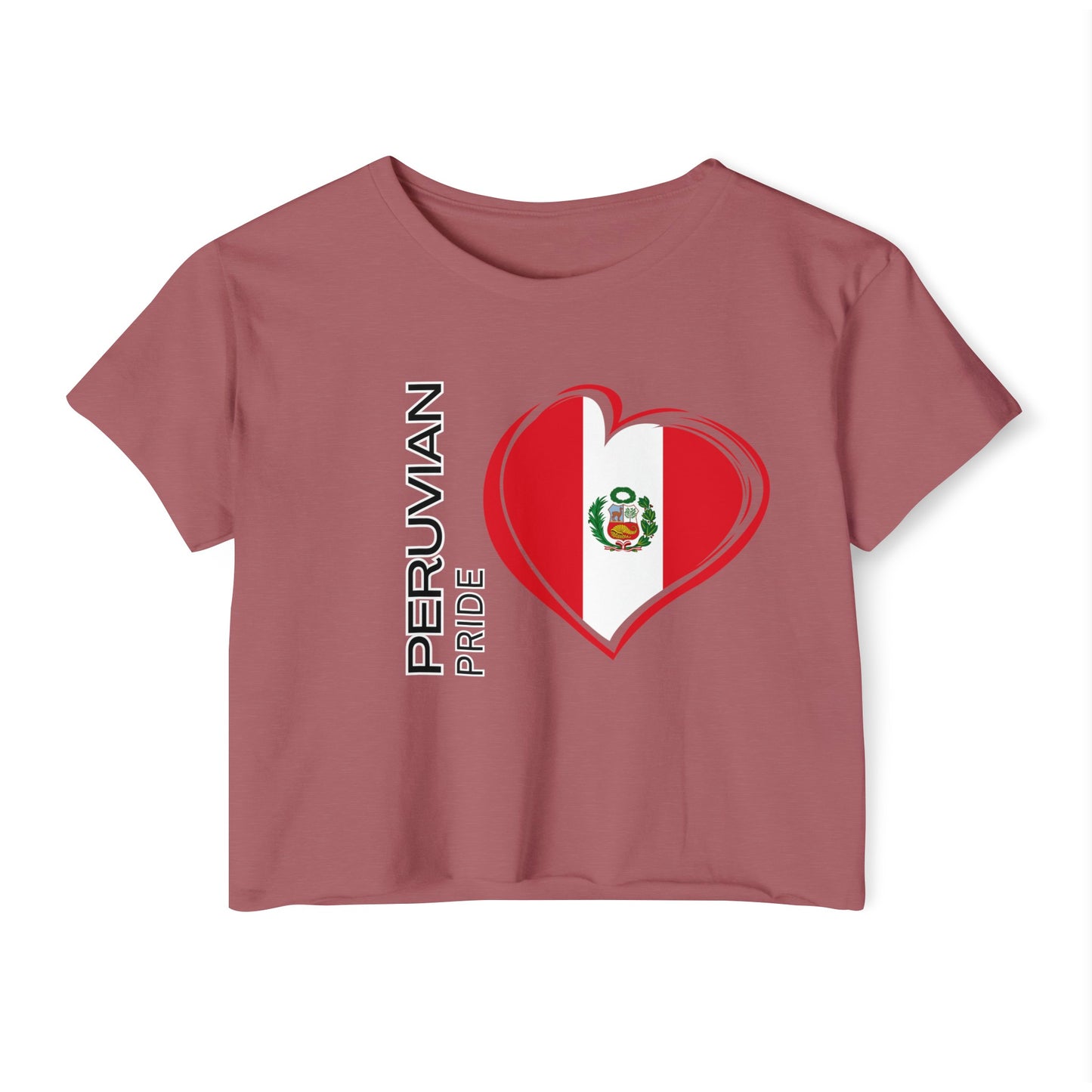 Best Peruvian Crop Top "Peru Flag"