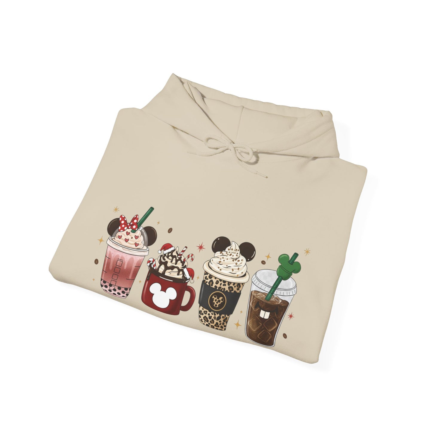 Playful Coffee Drinks Hoodie USA ☕✨ – Unisex Hoodie for Coffee Lovers