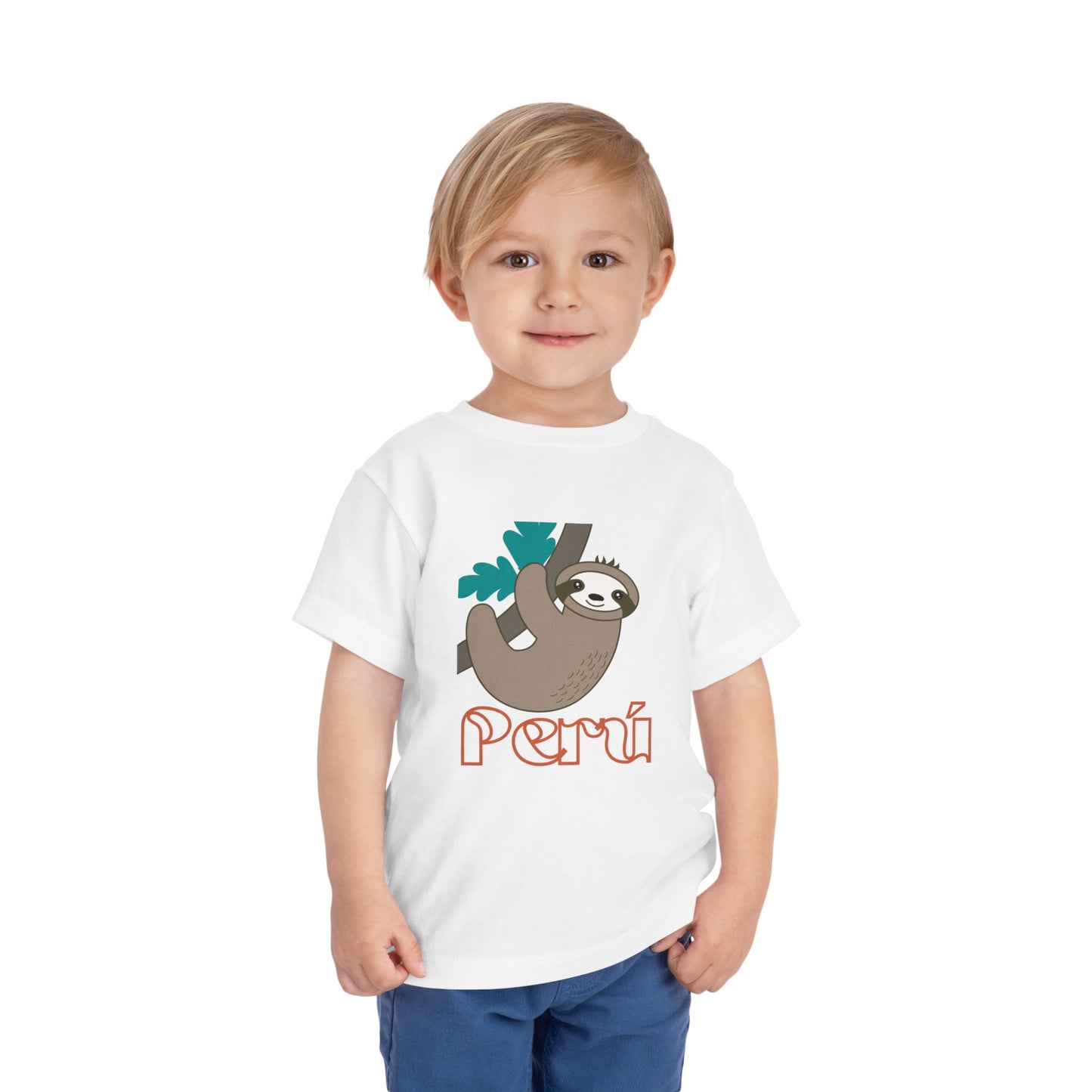Best PeruvianToddler Short Sleeve Tee "Peru Perezozo"
