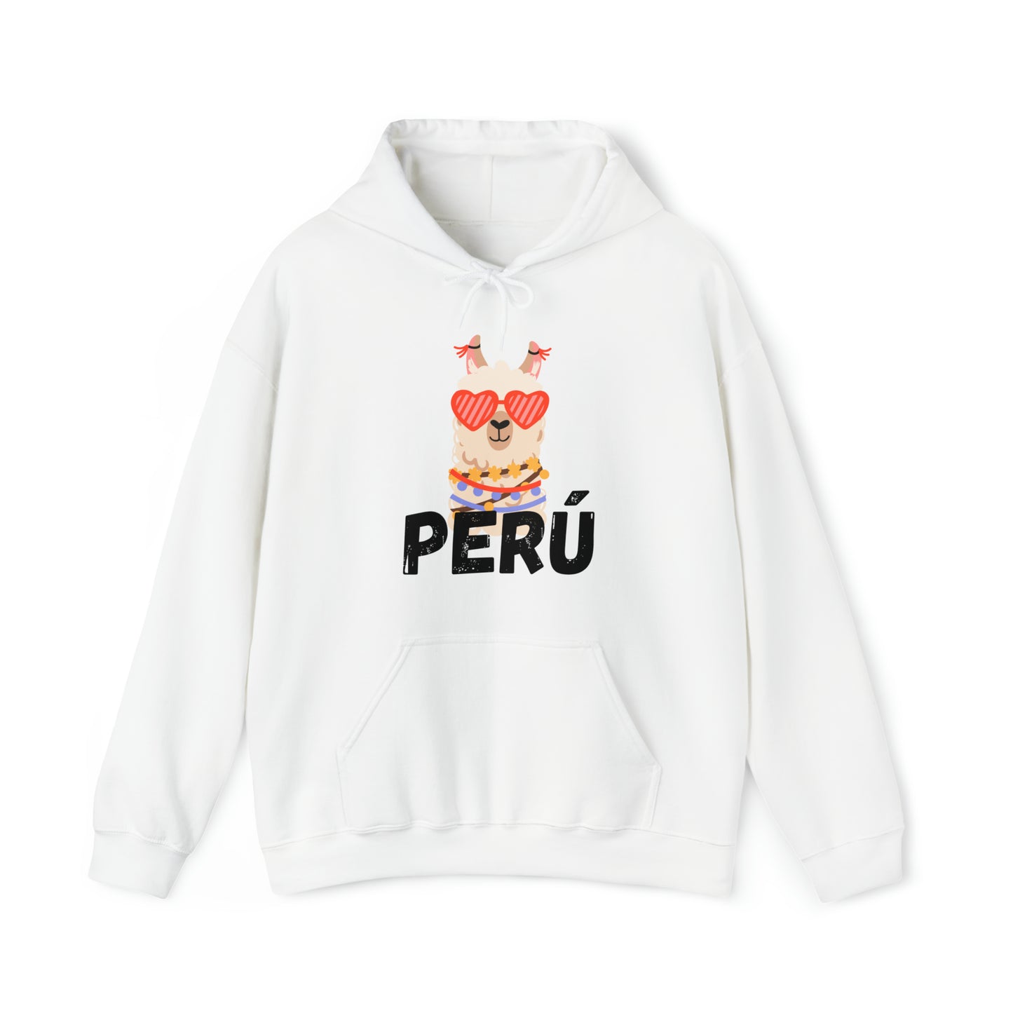 Peruvian Unisex Hoodie "Cozy Elegance,Peruvian Llama" 2024