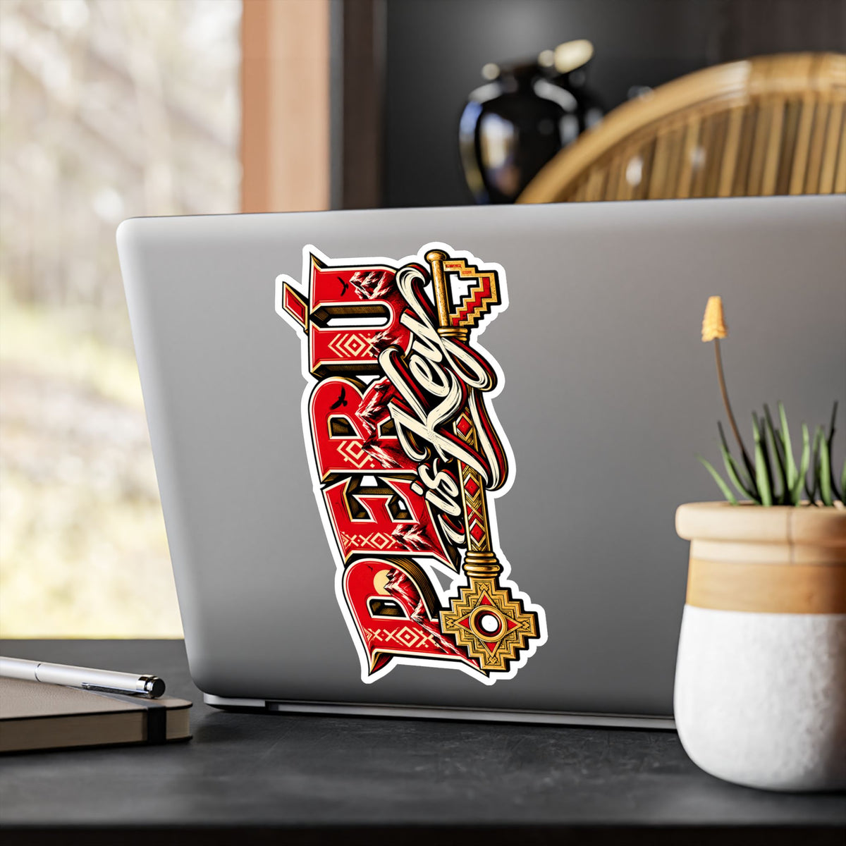 Best Peru is Key Sticker - Gold Key Andes Vinyl Decal