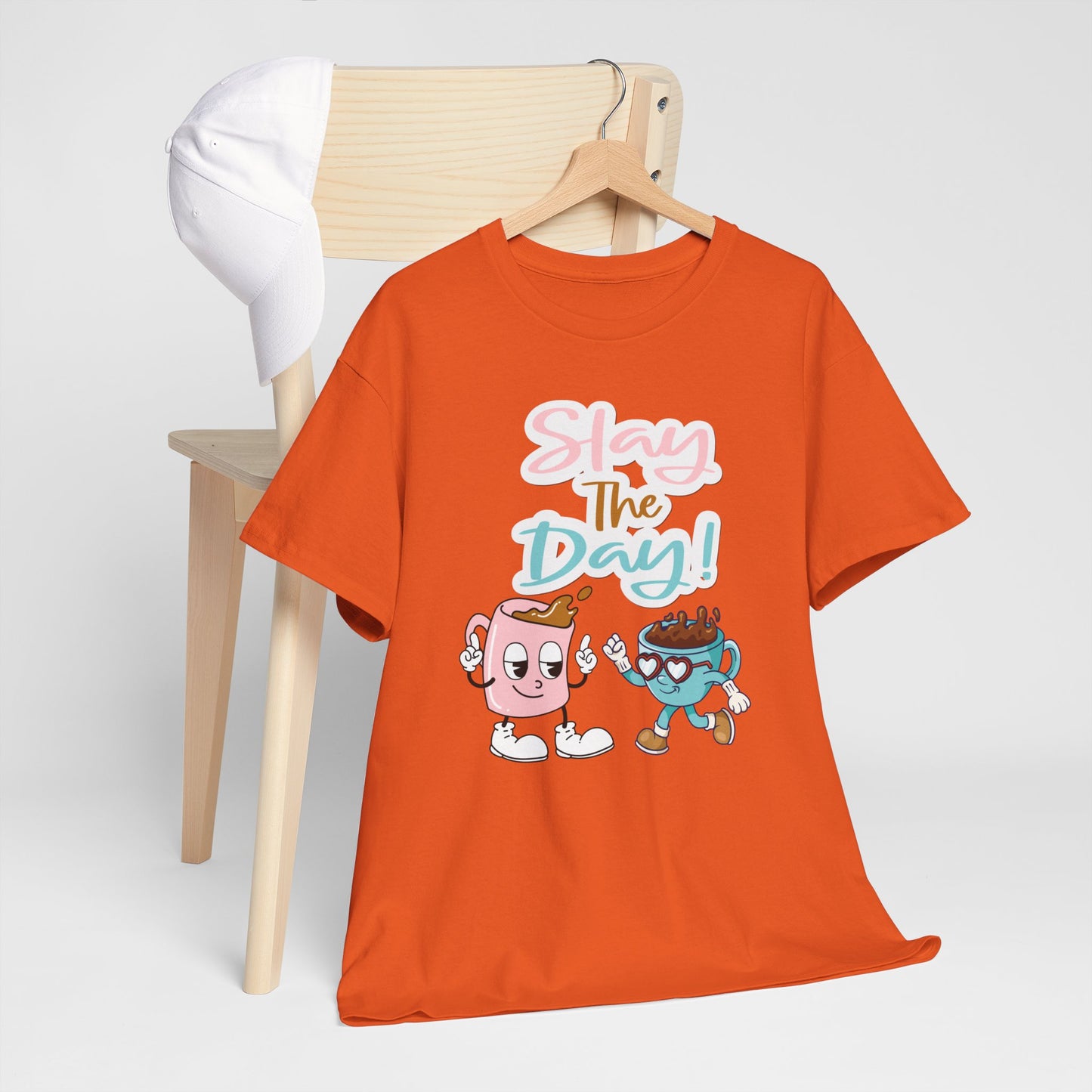 Best Unisex Coffee Tee That's Serving Motivation: Pastel Power Brew 'Slay the Day'