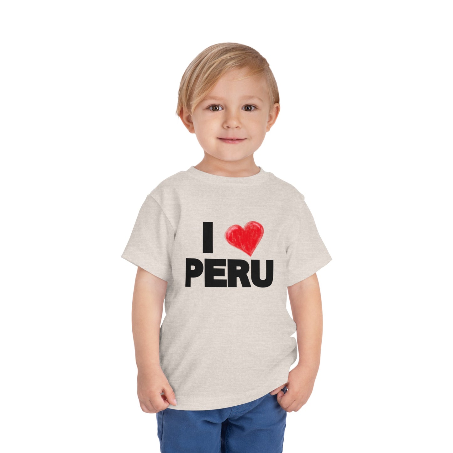 Best PeruvianToddler Short Sleeve Tee "I Love Peru"