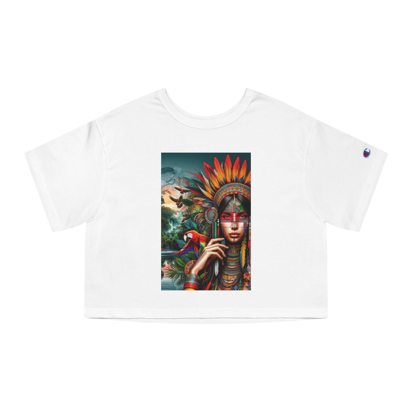 Champion Peruvian Cropped T-Shirt "Ashaninka Girl"