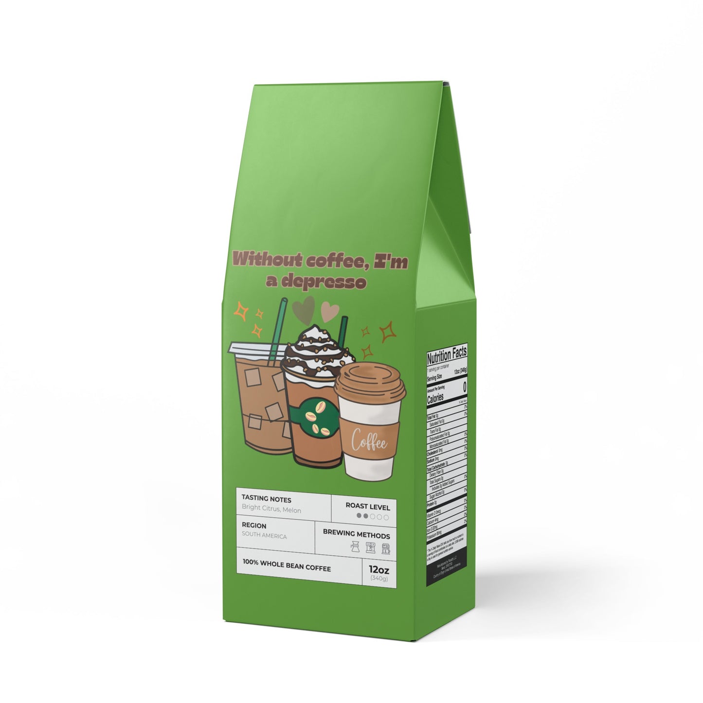 Best Single Origin Coffee (LIGHT-MEDIUM ROAST) "Without coffee, I'm a Depresso"