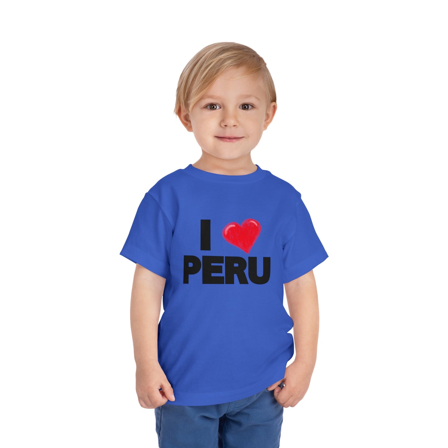 Best PeruvianToddler Short Sleeve Tee "I Love Peru"