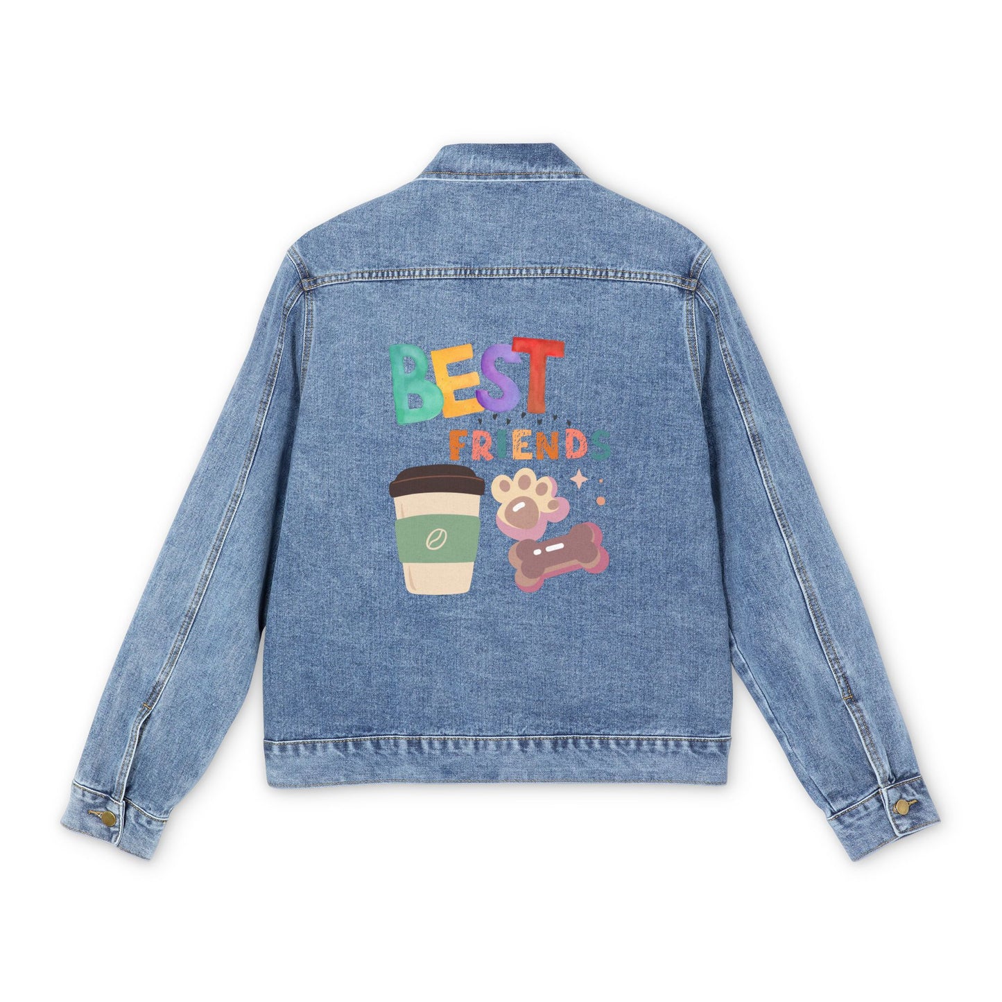 Best Men's Denim Jacket for Pet-Loving Coffee Addicts: Paws & Lattes