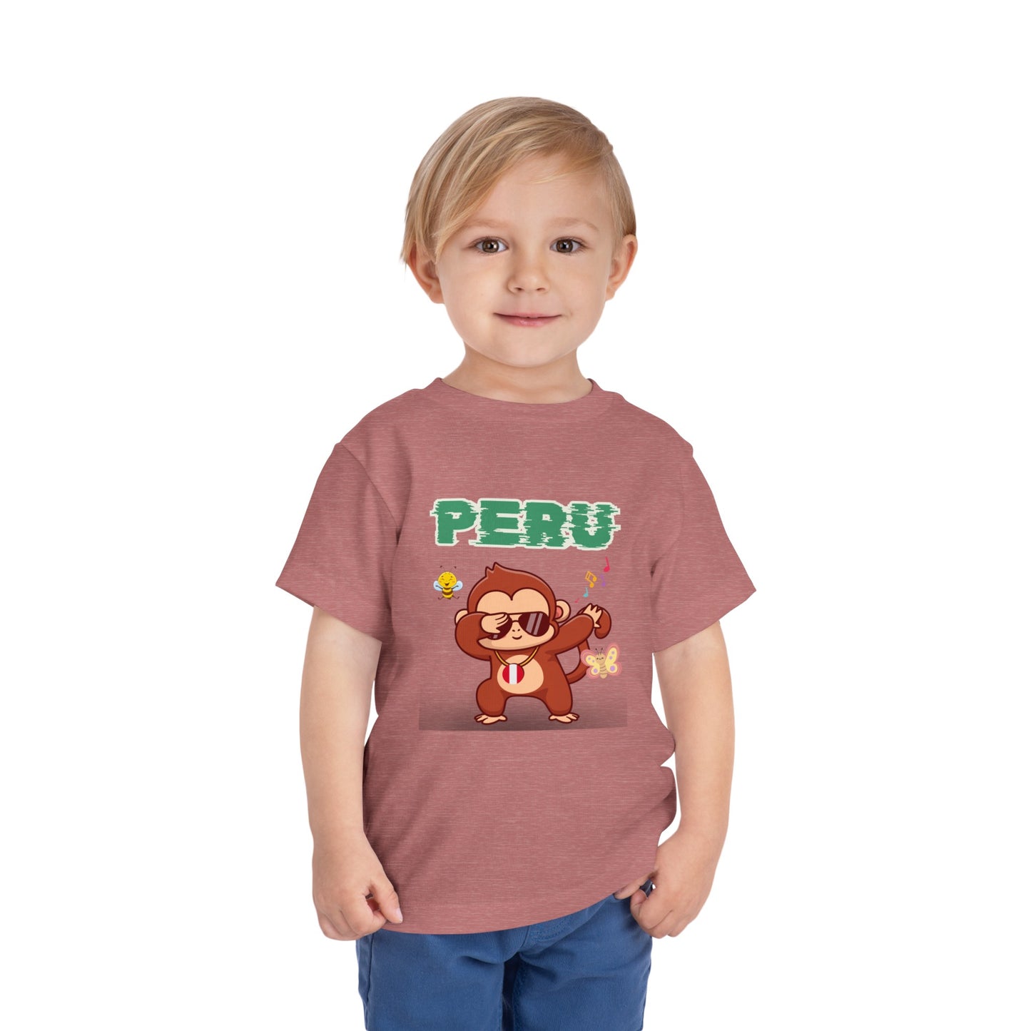 Best PeruvianToddler Short Sleeve Tee "Peruvian Jungle Party"