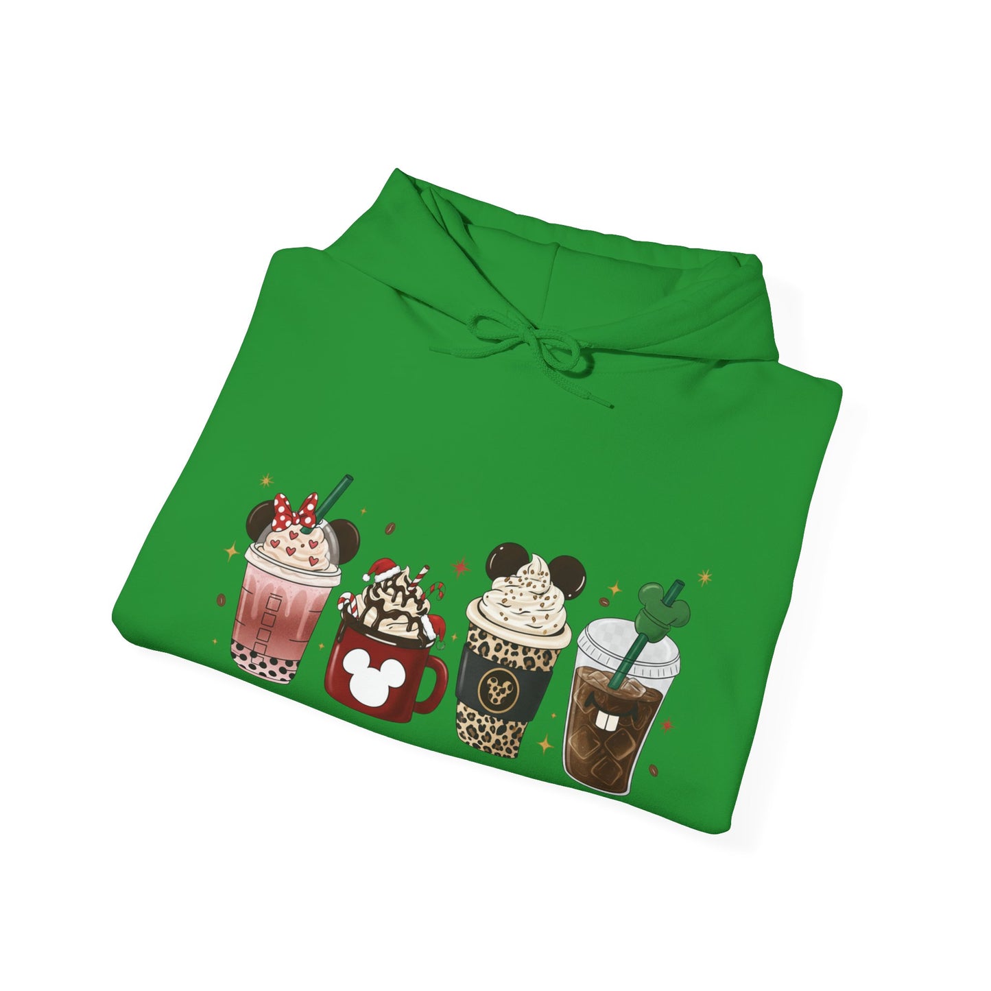 Playful Coffee Drinks Hoodie USA ☕✨ – Unisex Hoodie for Coffee Lovers