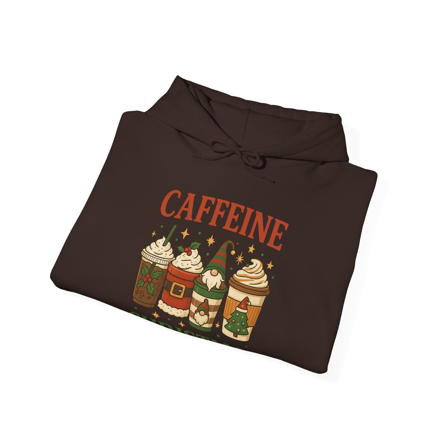Caffeine Christmas Hoodie USA π
β β Unisex Holiday Coffee Hoodie for Coffee Lovers