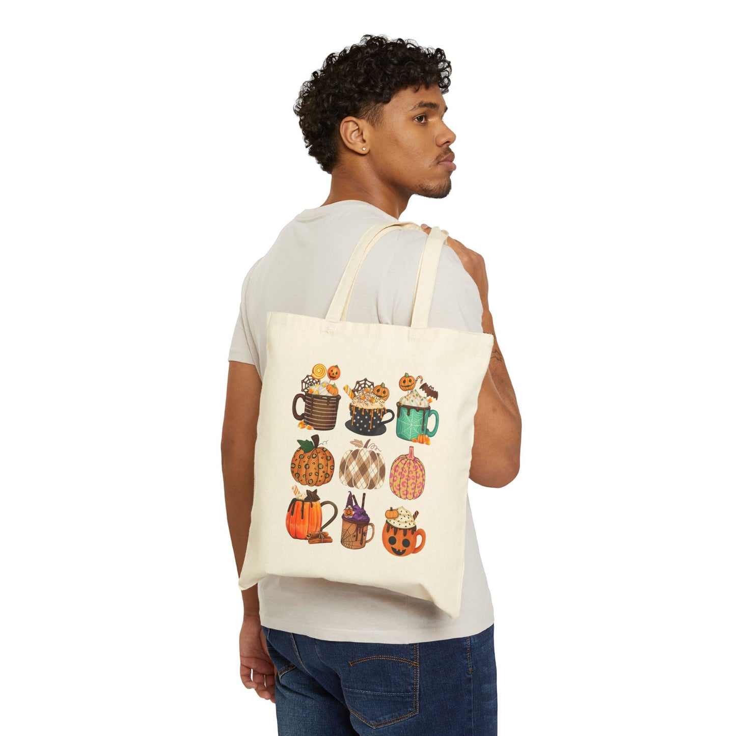 The Ultimate Fall Coffee Lover's coffee Tote Bag: Spice, Spooks & Sips