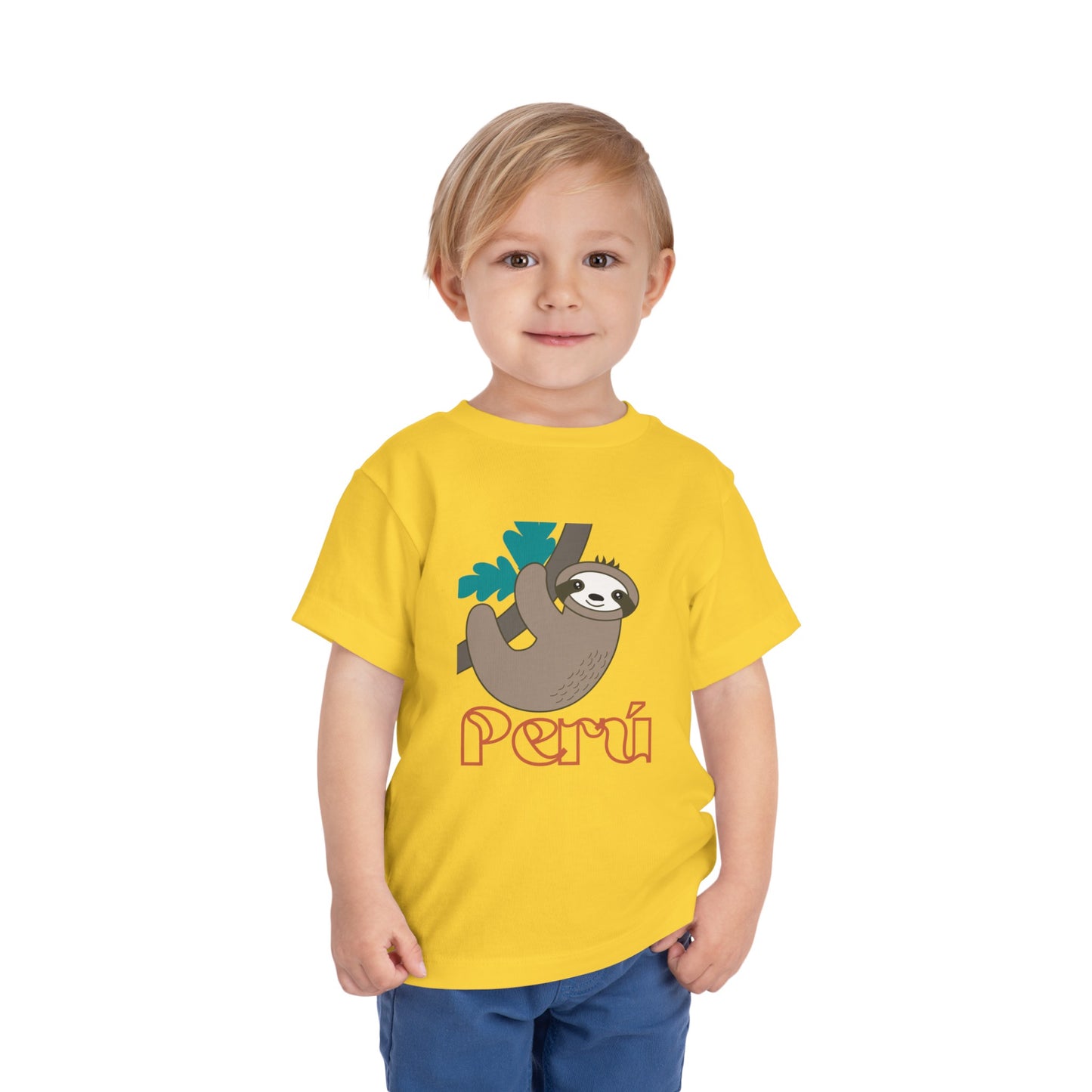 Best PeruvianToddler Short Sleeve Tee "Peru Perezozo"