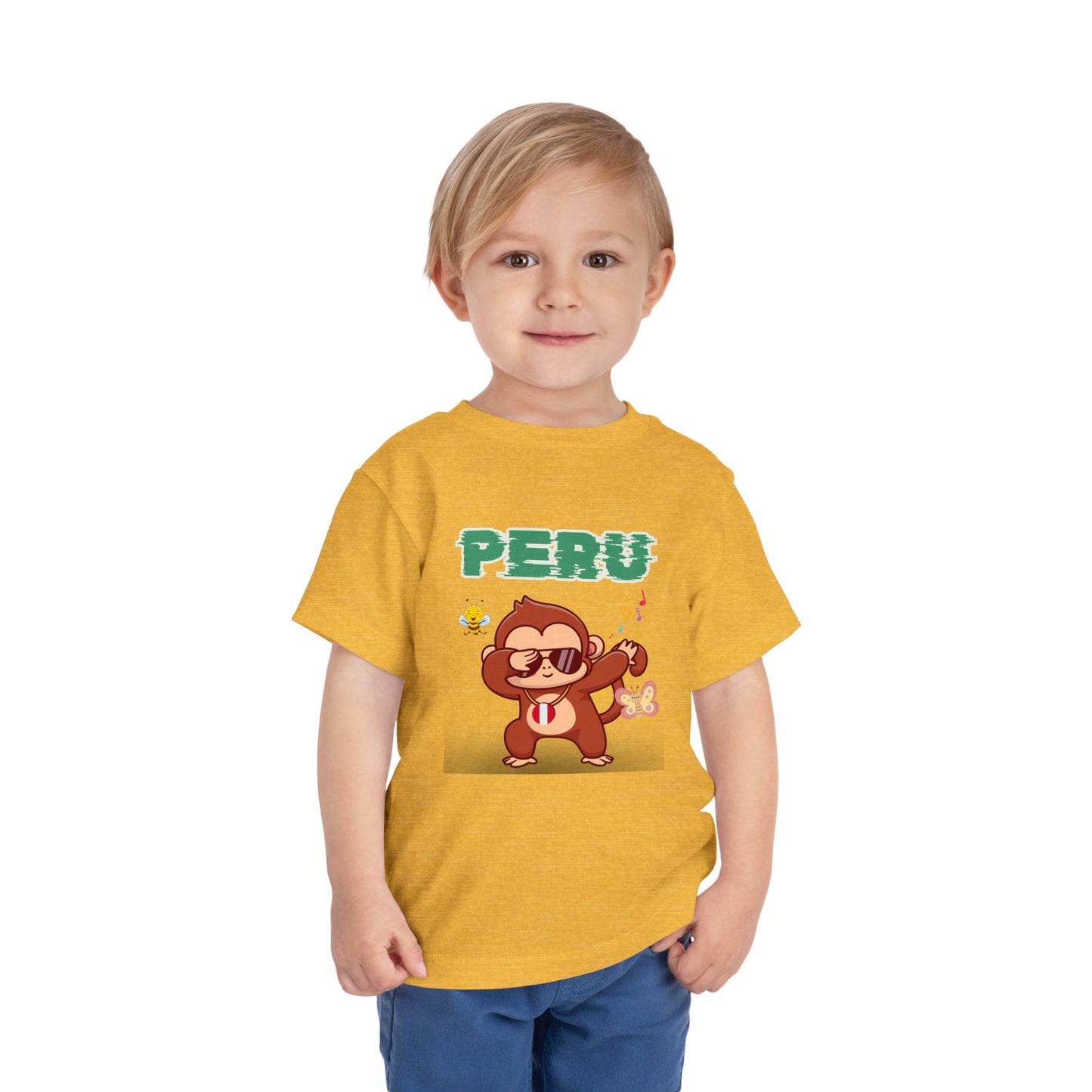 Best PeruvianToddler Short Sleeve Tee "Peruvian Jungle Party"