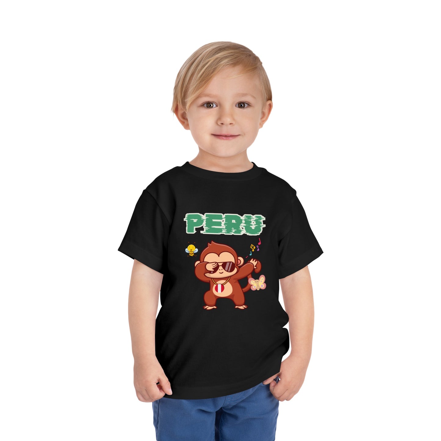 Best PeruvianToddler Short Sleeve Tee "Peruvian Jungle Party"