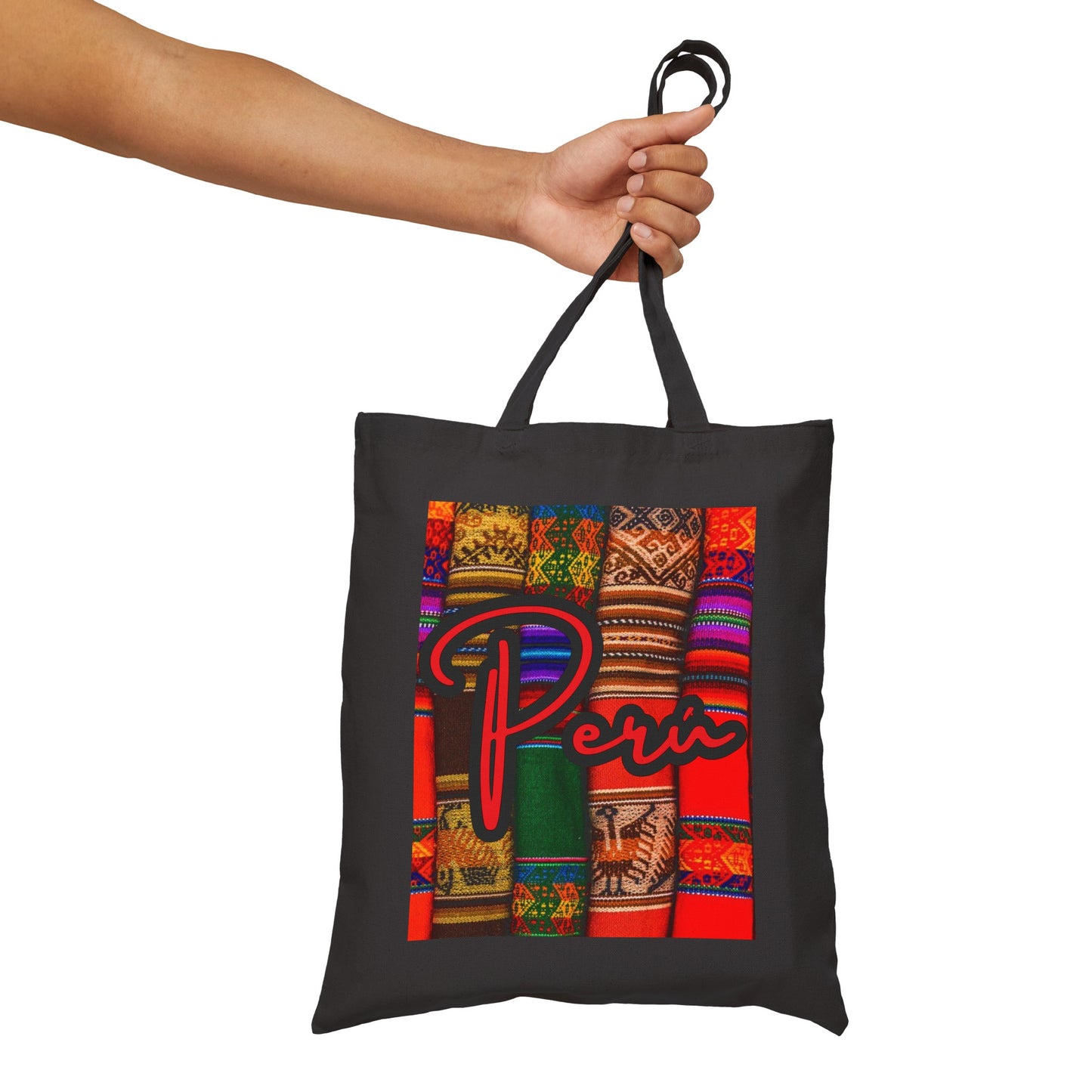 Peruvian Cotton Canvas Tote Bag "Peru Manta"