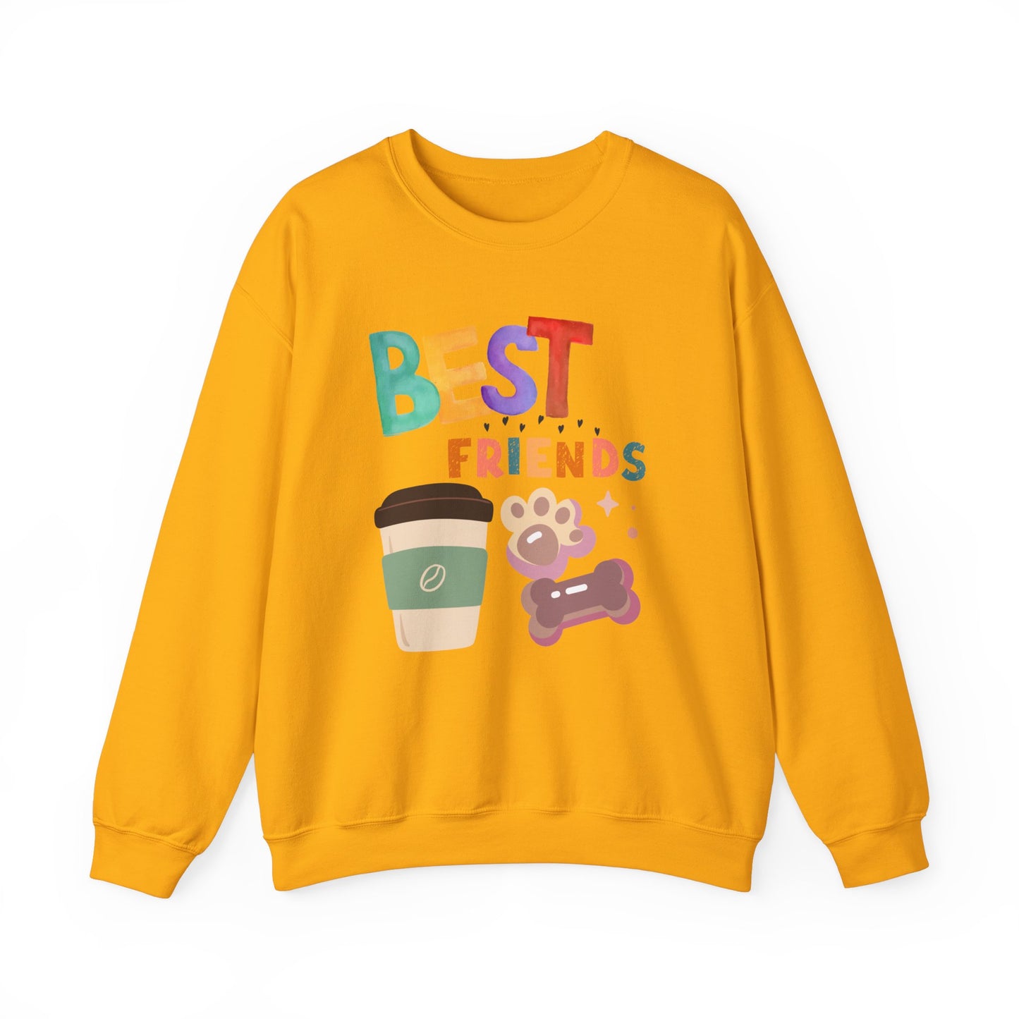 ๐พ Best Friends Coffee & Dog Sweatshirt USA | Unisex Cozy Sweater