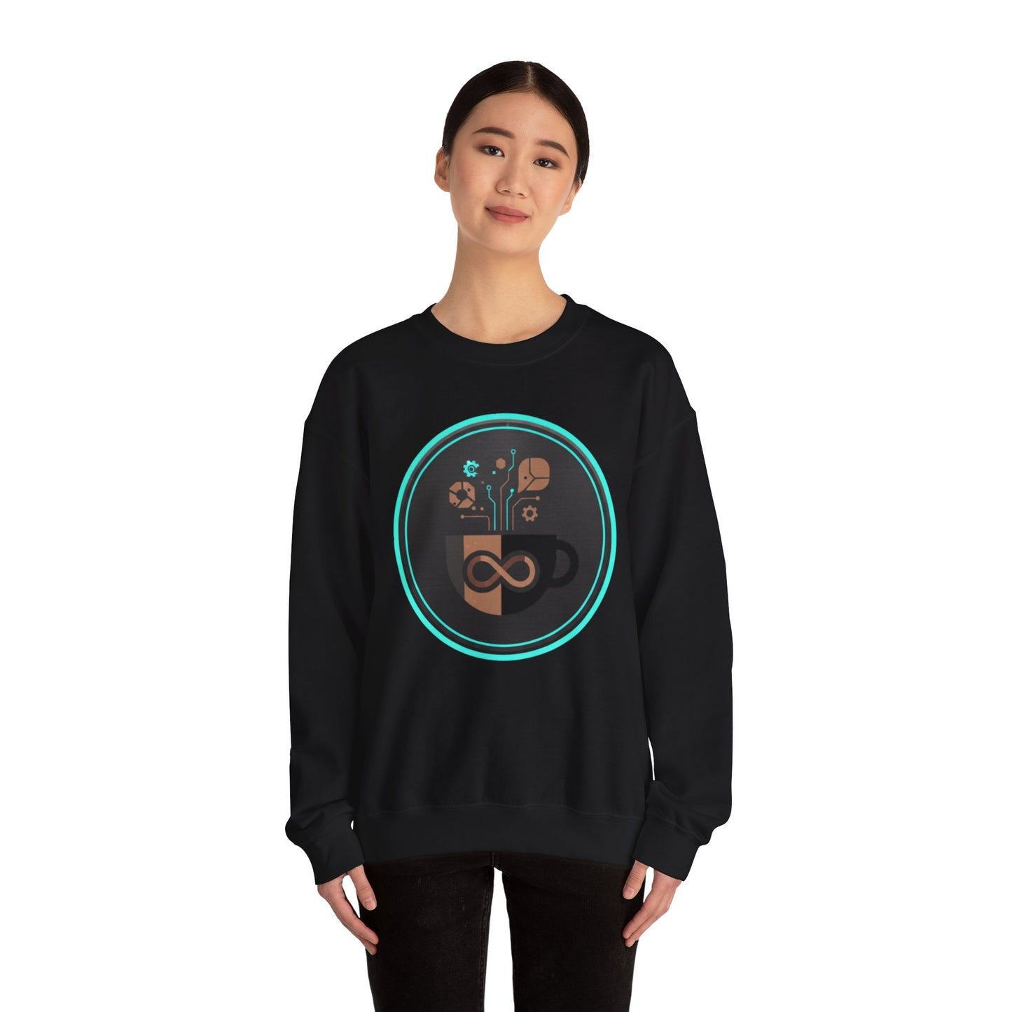 ♻️☕ Eco-Tech Coffee Infinity Sweatshirt USA | Sustainable Unisex Coffee Sweater