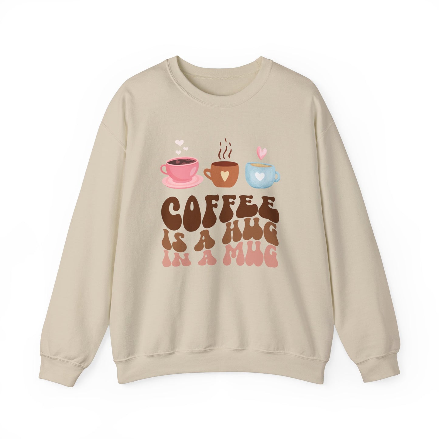 ☕ Coffee Is a Hug in a Mug Sweatshirt USA | Cozy Unisex Sweater