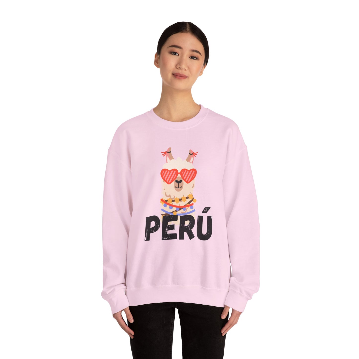 Best Unisex Sweatshirt Peruvian Inspired "Llama Heart"