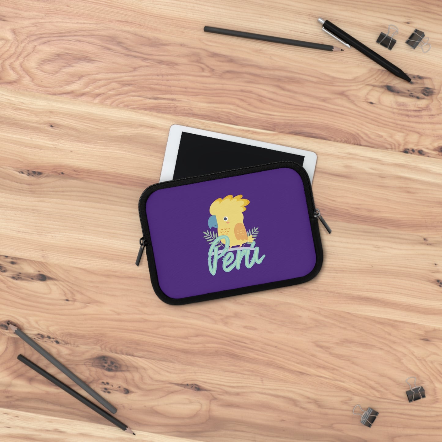 Peruvian Laptop Sleeve "Gallito de las Rocas"