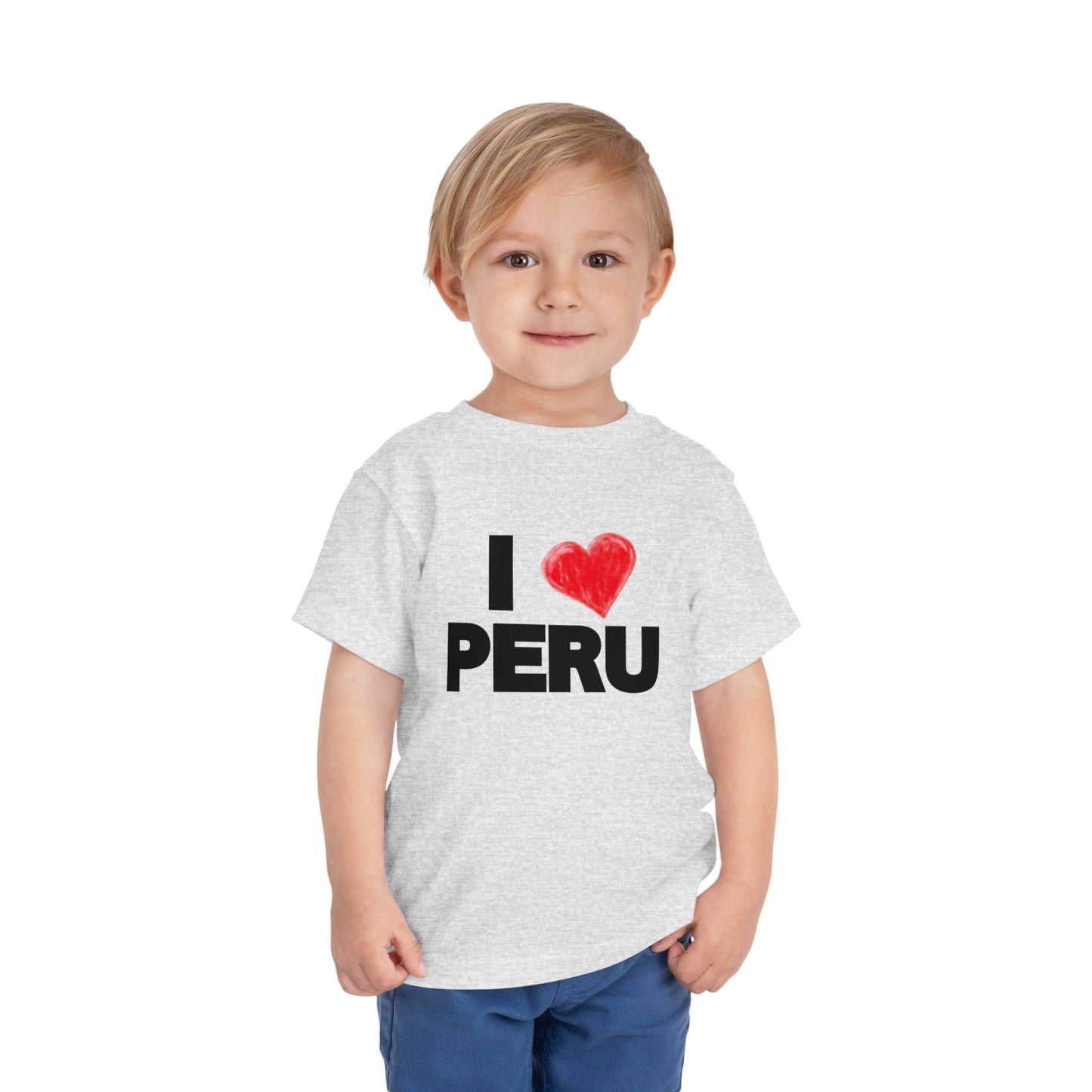 Best PeruvianToddler Short Sleeve Tee "I Love Peru"