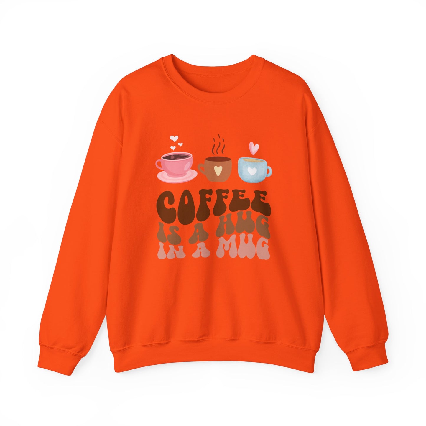 ☕ Coffee Is a Hug in a Mug Sweatshirt USA | Cozy Unisex Sweater